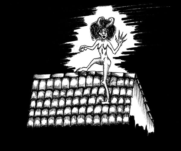 The Woman with Horns